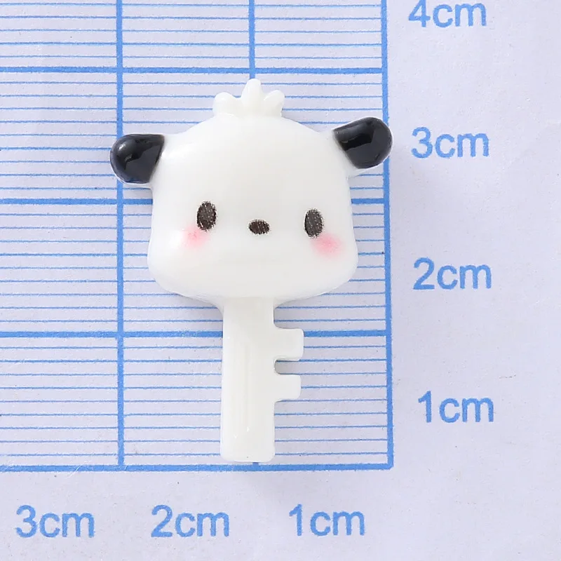 10 pçs/set novo sanrio olá kitty cinnamoroll minha melodia kuromi resina acessórios diy creme cola caso do telefone móvel caixa de armazenamento