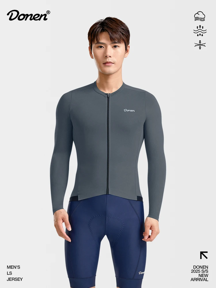 

New spring and summer high stretch cycling clothes with sun protection, lightweight, breathable, quick drying, long sleeved road