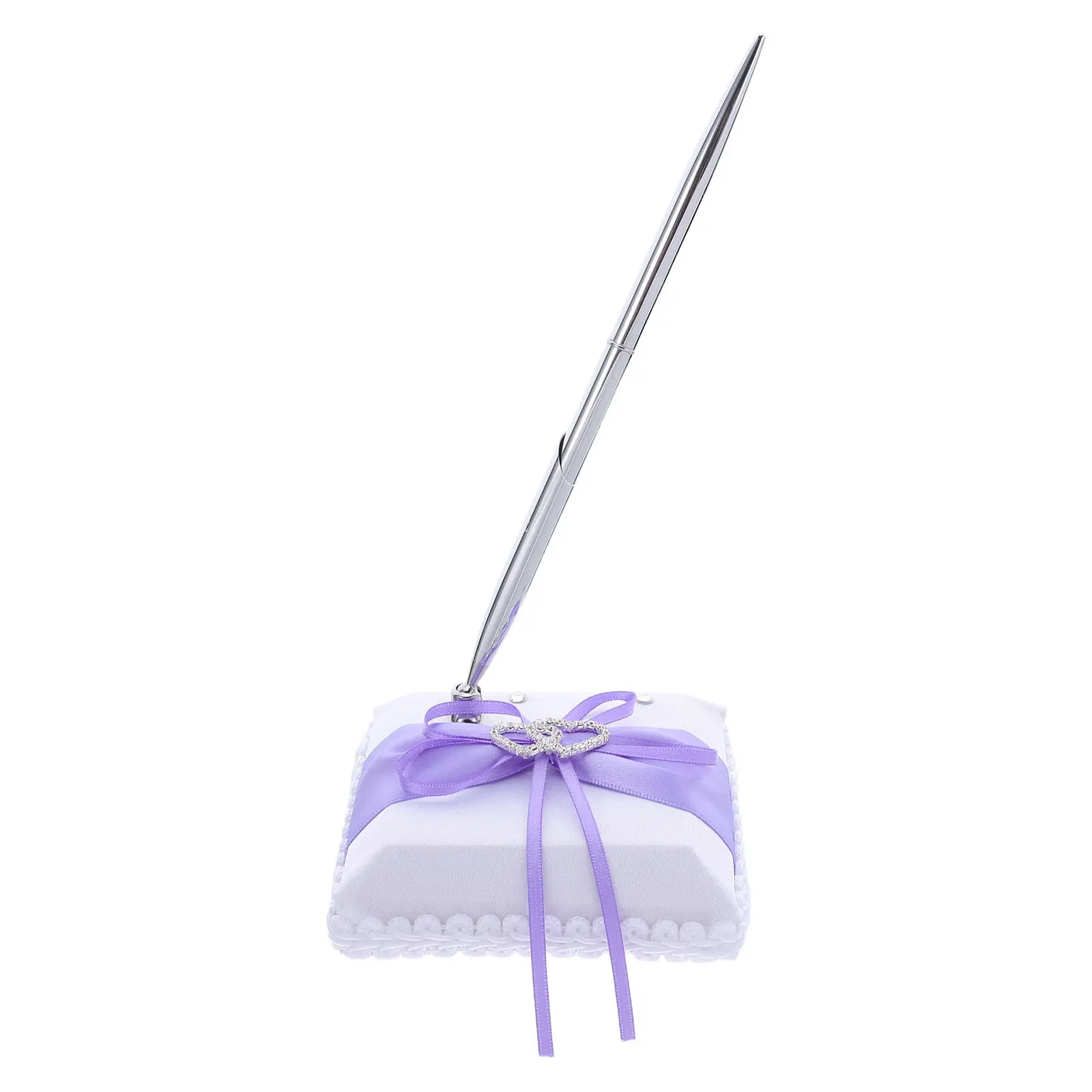 

1Set Wedding Guest Book Pen Romantic Heart Signing Pen Set Ballpoint for Reception Bridal Engagement Ceremony Party