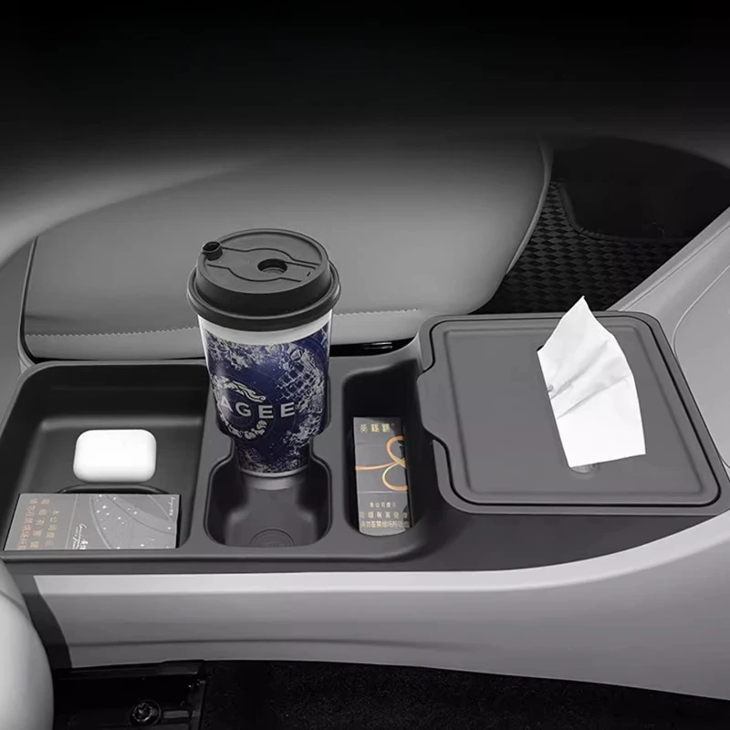 For Geely Xingyuan/EX2 2025-2026 Central Control Storage Box Storage Accessories Water Cup Holder Tissue Box Interio Accessories