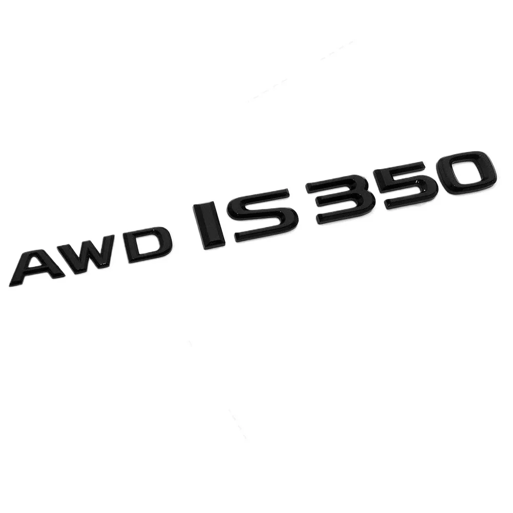 

2 шт. глянцевый черный для F-Sport AWD IS 350 письмо автомобиль внедорожник значок багажника замена эмблемы
