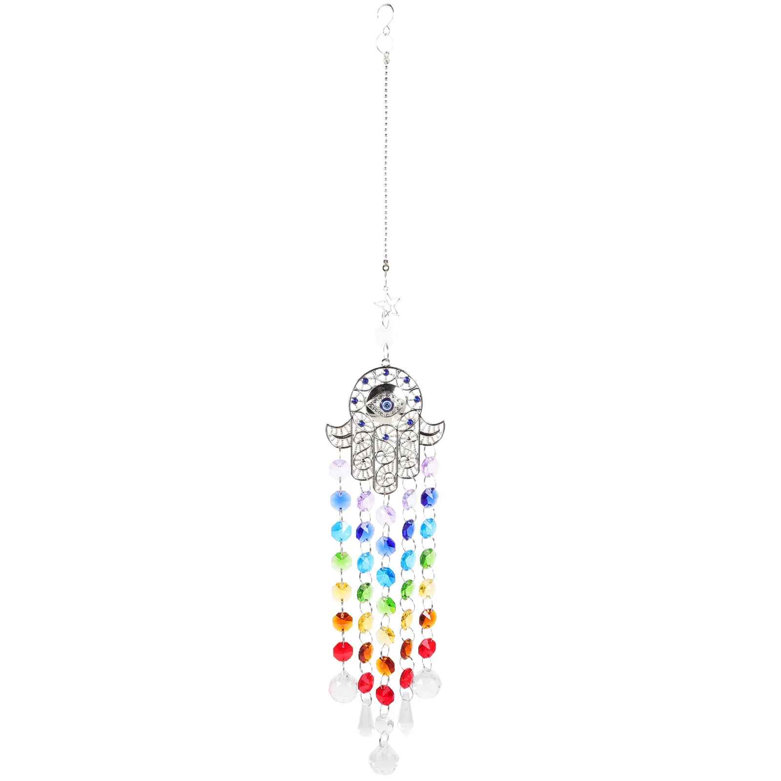 

Hanging Evil Eye Crystal Pendant Small Lightweight for Window Home Garden Decoration Rainbow Ornament Gift Sun Catchers