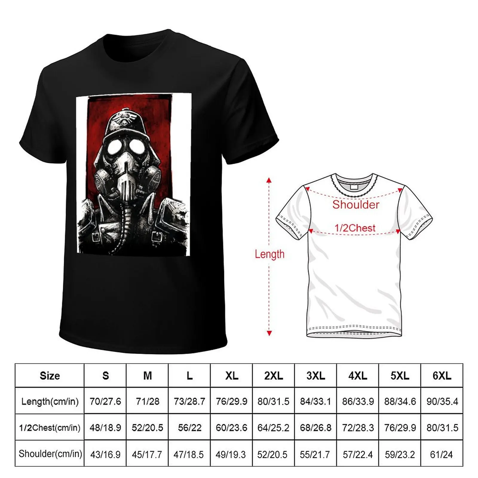 Gasmask Troop T-Shirt Sweat Absorbing Sports Tee Shirt