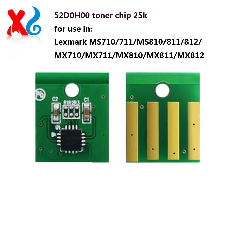 MS811dn MS711 Toner Cartridge Chip For Lexmark MS811 MS810 MS812 MX710 MX711 MX810 MX811 MX812 Printer Chips Reset New Updated