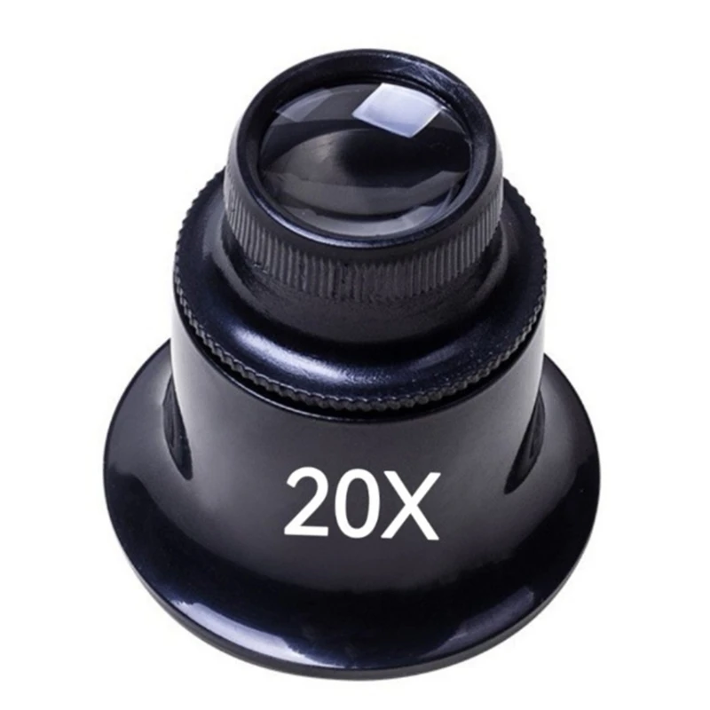  5Pcs Multipurpose Magnifier with Plastic Lenses 10X 15X 20X 30X For Jewelers