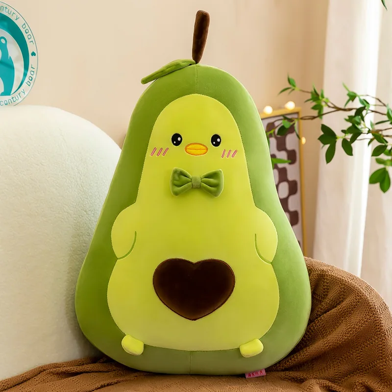 Hot DUCK Avocado Stuffed Plush Toy Filled Fruit Cushion Pillow Soft Plush Doll Toy Child Baby Girl Birthday Gift Sleeping Pillow