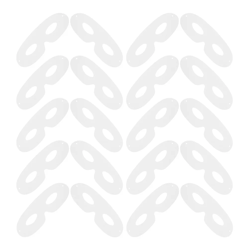 

40Pcs White Blank Paper Eye Masks Unpainted Lightweight DIY Cosplay Masquerade Party Craft Masks for Painting Hand Painting