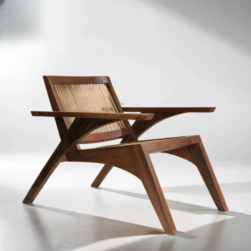 

Spider Chair Solid wood lounge chair Japanese wabi-sabi chair Home