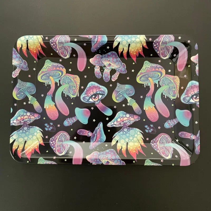 Metal Rolling Tray Portable Rolling Plate for Smoking-180*125mm/7*5in