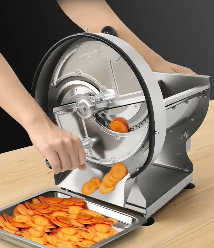 220V Fangchu Electric Meat Slicer Commercial Small Automatic Potato Beef Fruit Lemon Chip Cutter J