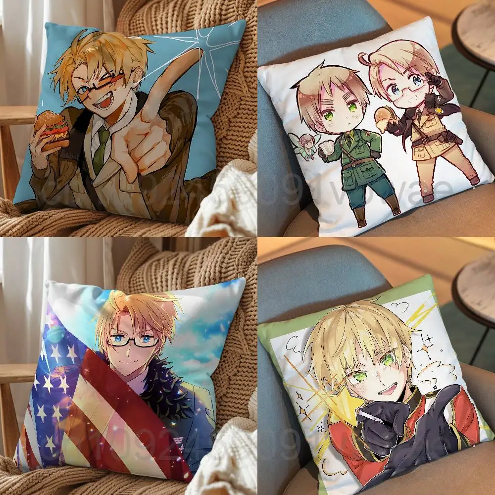 cool Alfred Arthur Hetalia America room decor para regalar living room sofa cushion cover bedroom room bed pillow cover