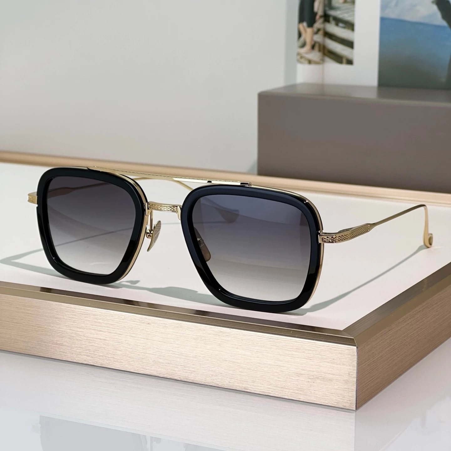 Dilta Flight.006 Robert Men sunglasses Metal Alloy Pilot Classic Male Female Business Sunglasses Outdoor Sun Glasses woman image 3