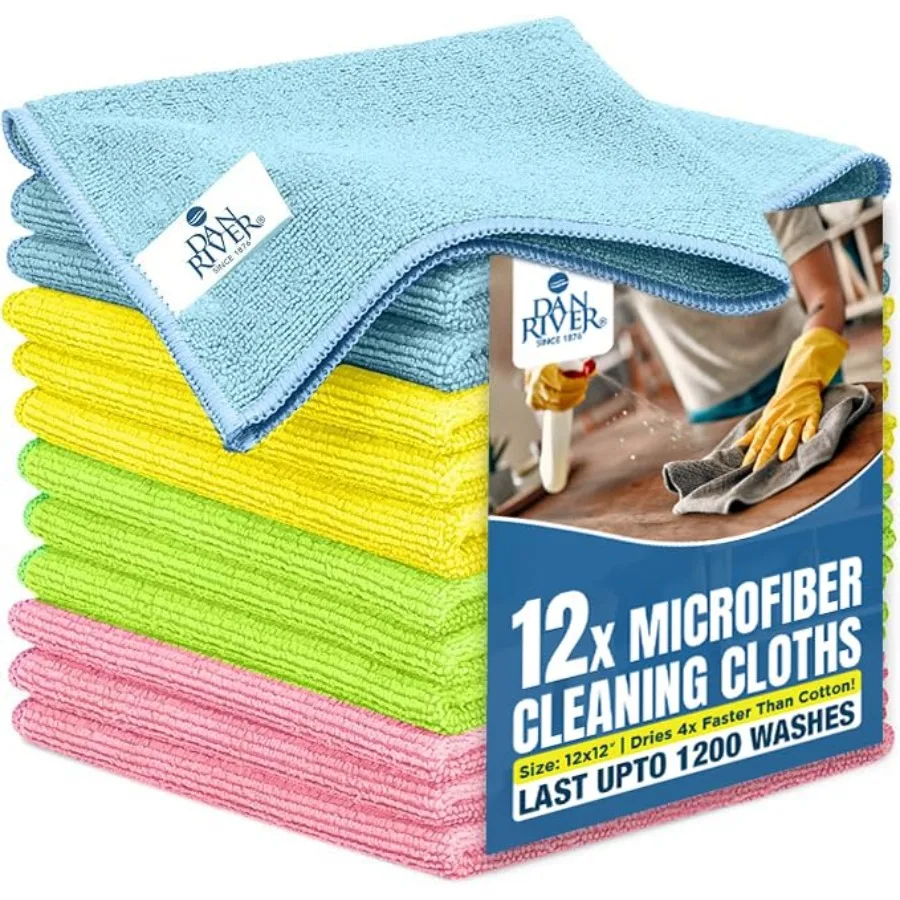 

Towels Ultra Absorbent, Lint-Free and Streak-Free dishwashing Rags for Home, Car and Kitchen - Must-Have Cleaning Essentials -