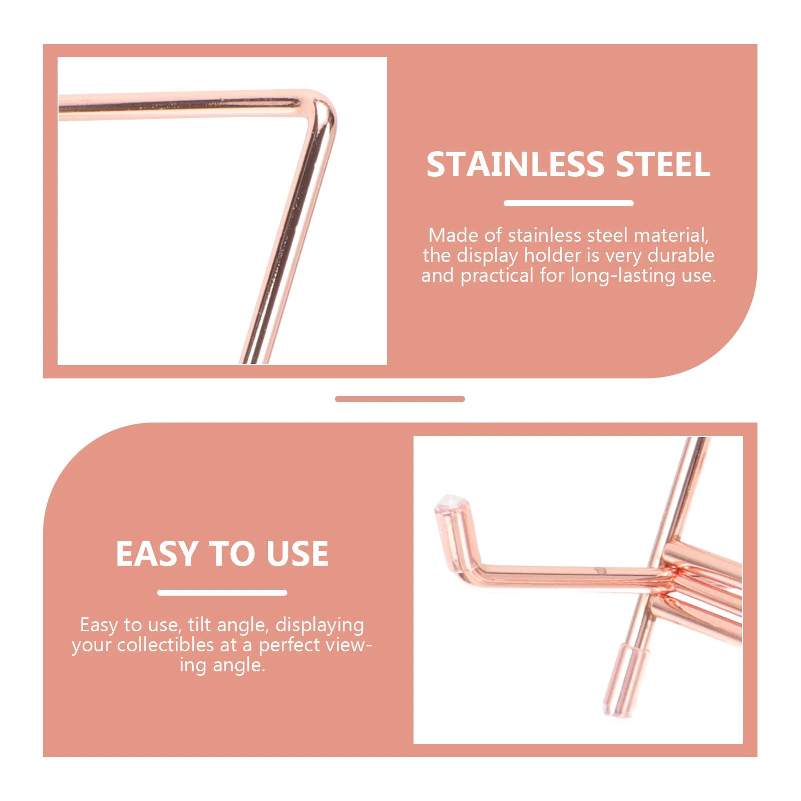 

Picture Frame Bracket Plate Stand Minimalist Stainless Steel Cook Book Stands