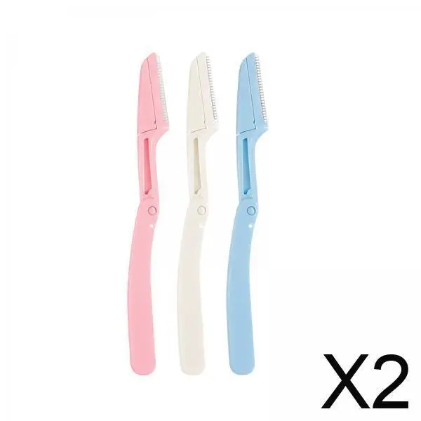 

2x3 шт. складной формирователь бровей, ручной, многоцелевой, для ног, подбородка