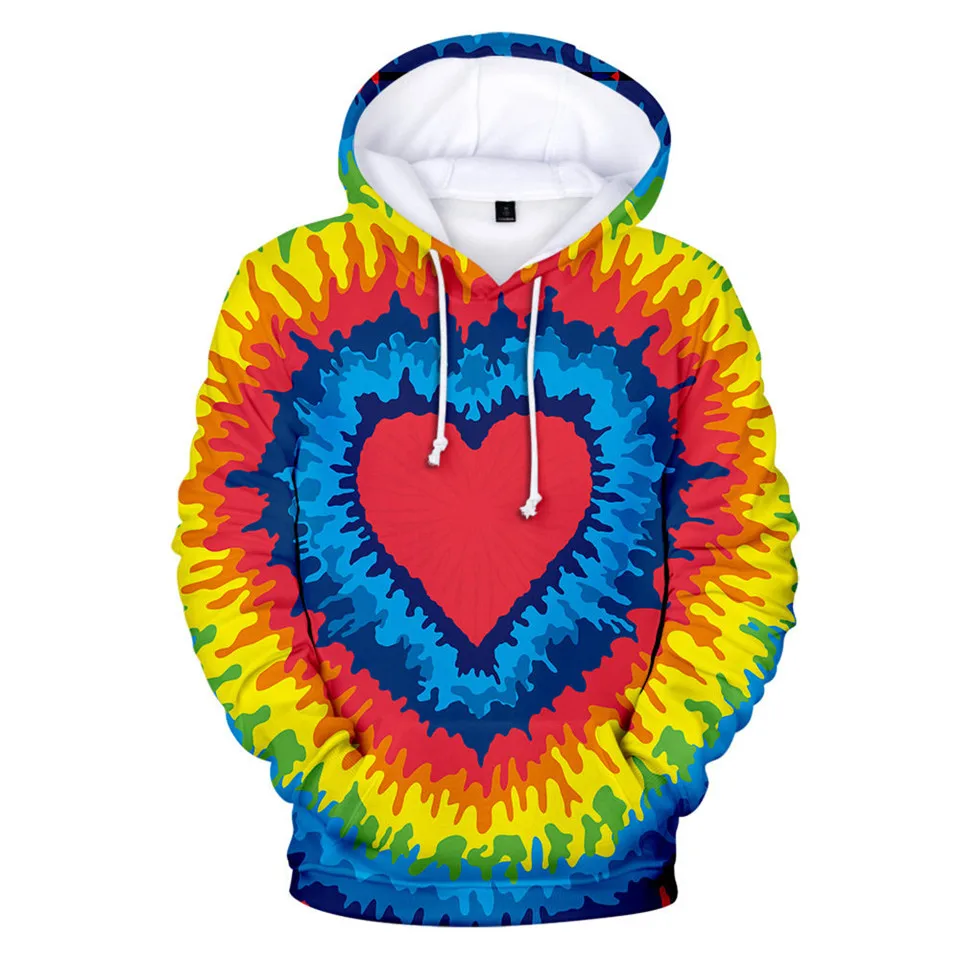 Popular Comfortable Colorful Psychedelic Tie Dye Flashbacks 3D printed Hoodies Men/Women Sweatshirt Adult/Child Casual Pullovers