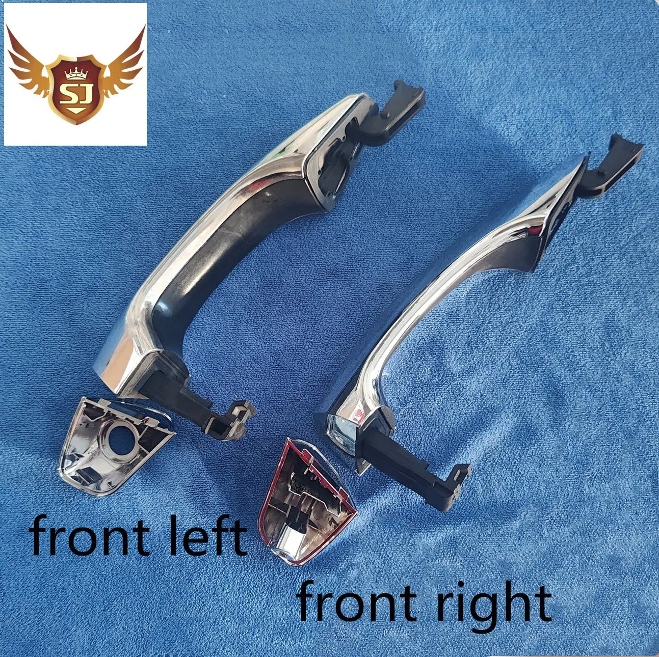 Exterior Door Handle Front Left & Right Chrome for 2013-2016 Hyundai Santa Fe