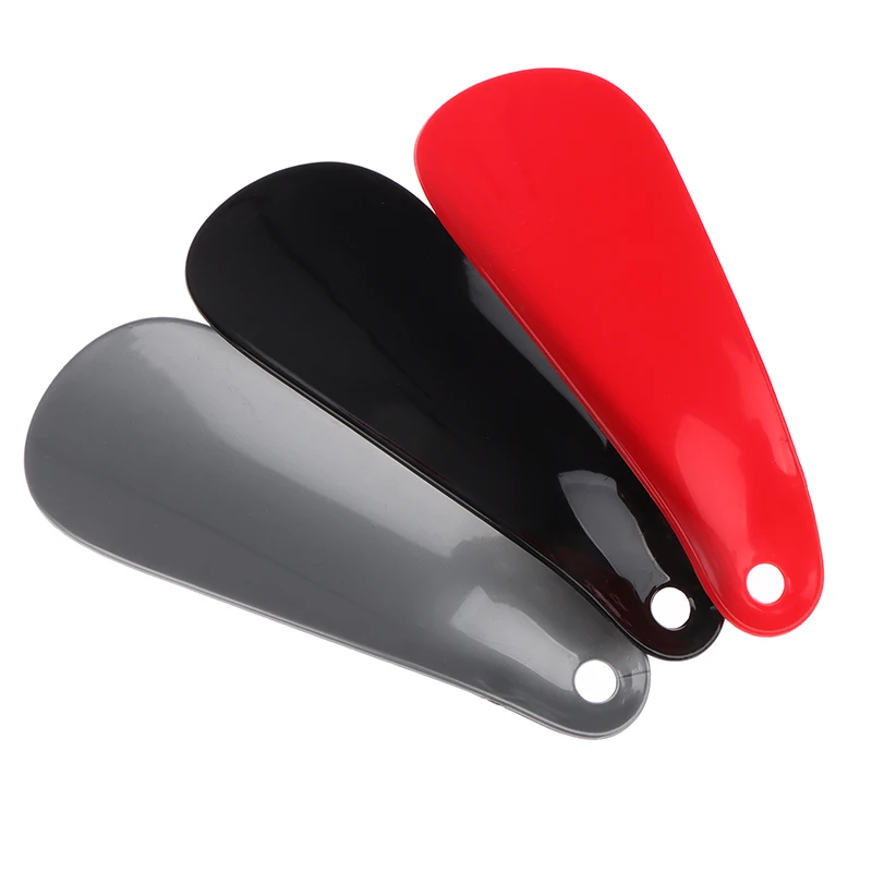 1PC Portable Mini Shoe Horn Durable 11CM Plastic Spoon Shape Lazy Shoe Helper Flexible Shoe Lifter