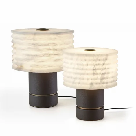 

Stylish Scandinavian LED Table Lamp with Marble Base and E26 Bulb Holder for Modern Indoor Homes