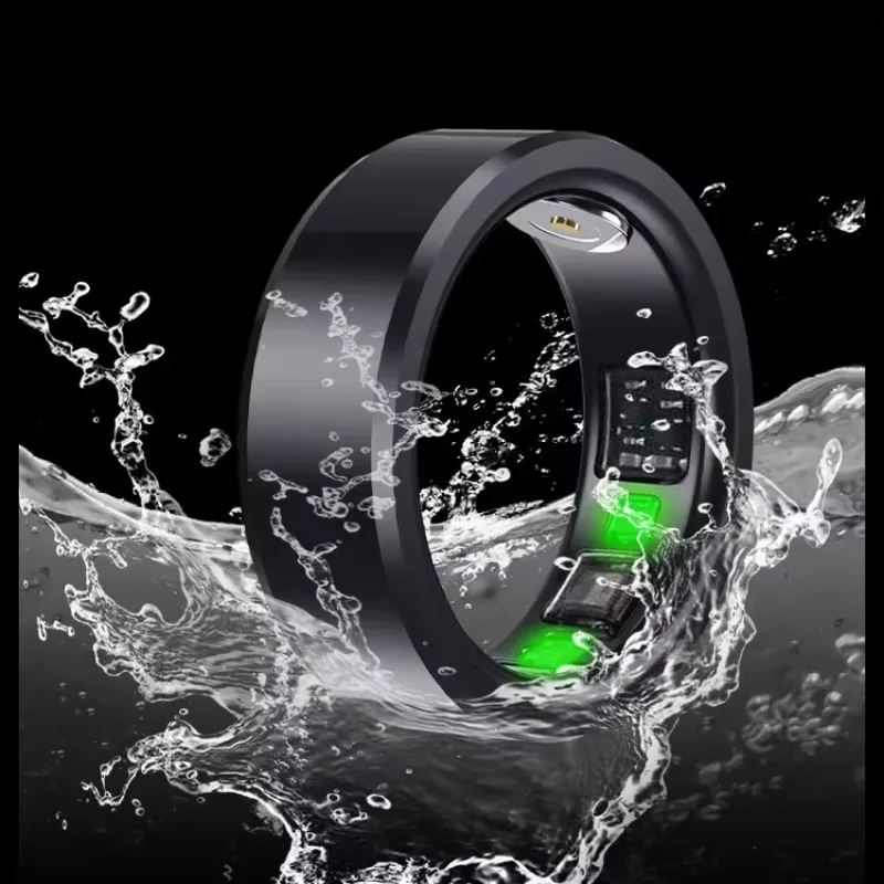 

Smart Ring With Charging Case Depth Waterproofing Ultra Strong High-preformance Chip 24-hours Health Monitoring