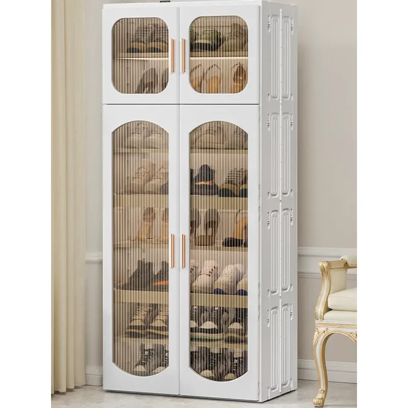 2026 New High End Installation Free Shoe Cabinet Large Capacity Multi Layer Storage Rack For Household Entrance Corridor