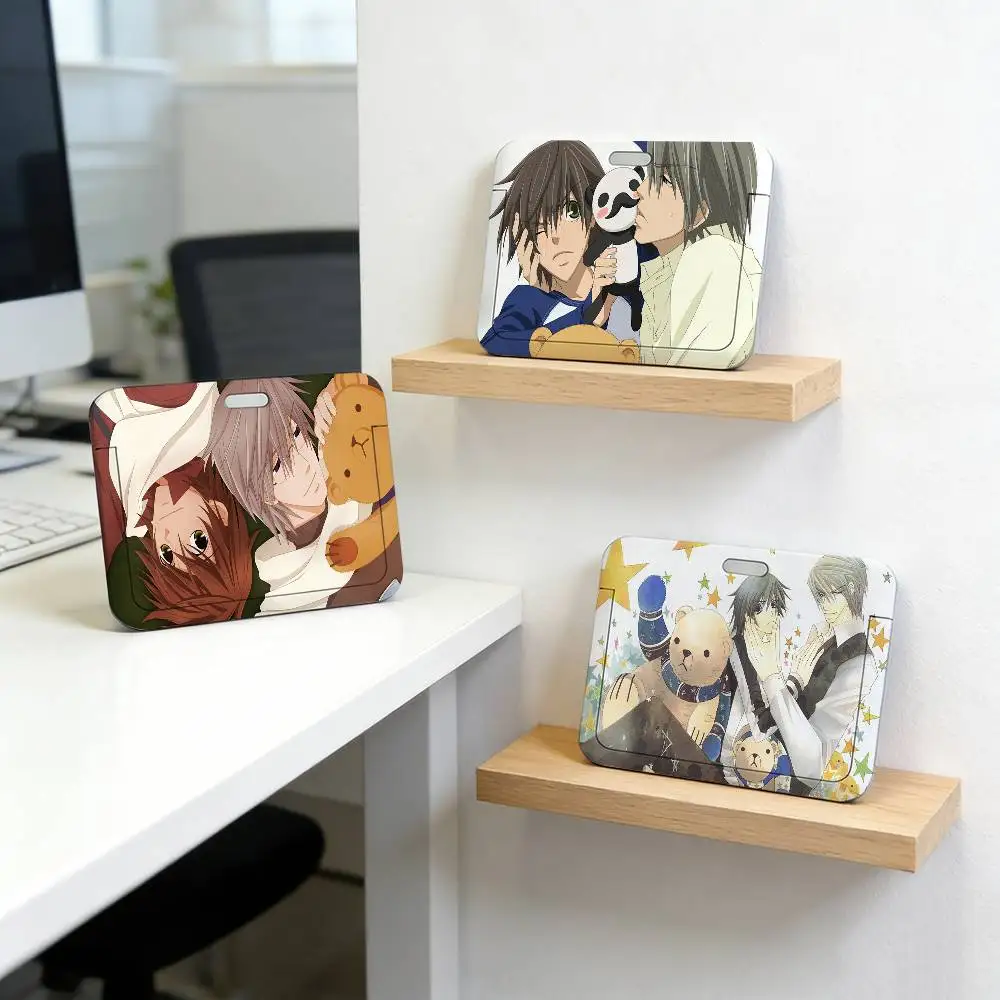Anime Junjo Romantica BL g Transparent Card Holder Employee Plastic Slide Cover Lanyard Work Business ID Bag Bus