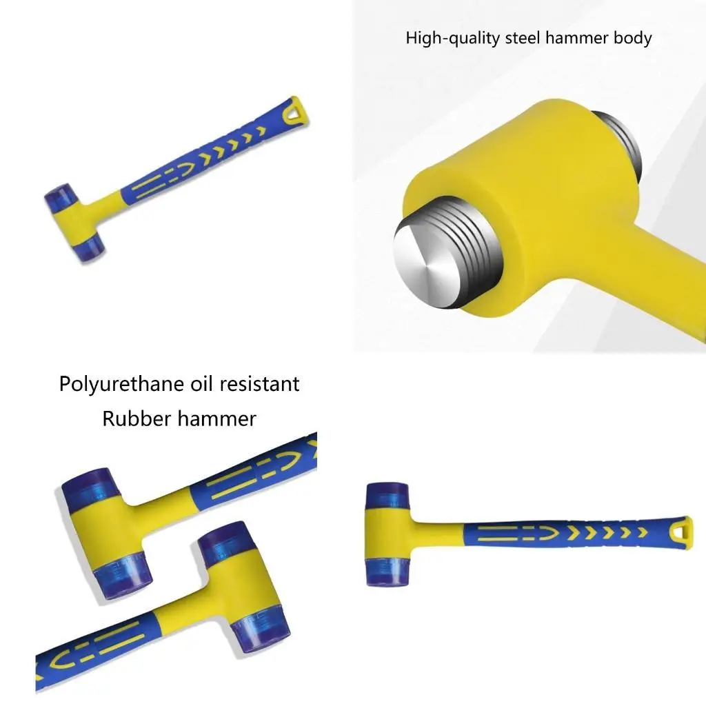 652F Mallet Rubber Hammer for Home Interior Decoration Road Engineering Lightweight