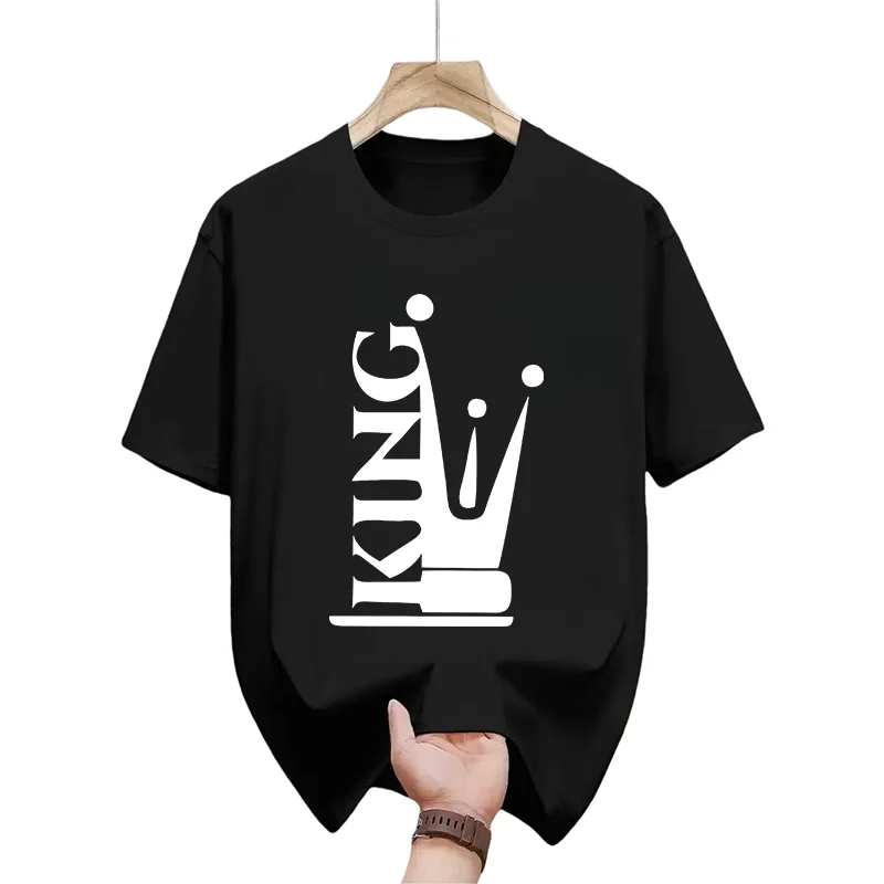 

2026 New Model Men's Fashionable Paris Brand Printed T-shirt, Pure Cotton Round-neck Casual Urban Style, High-quality PremiumY2K