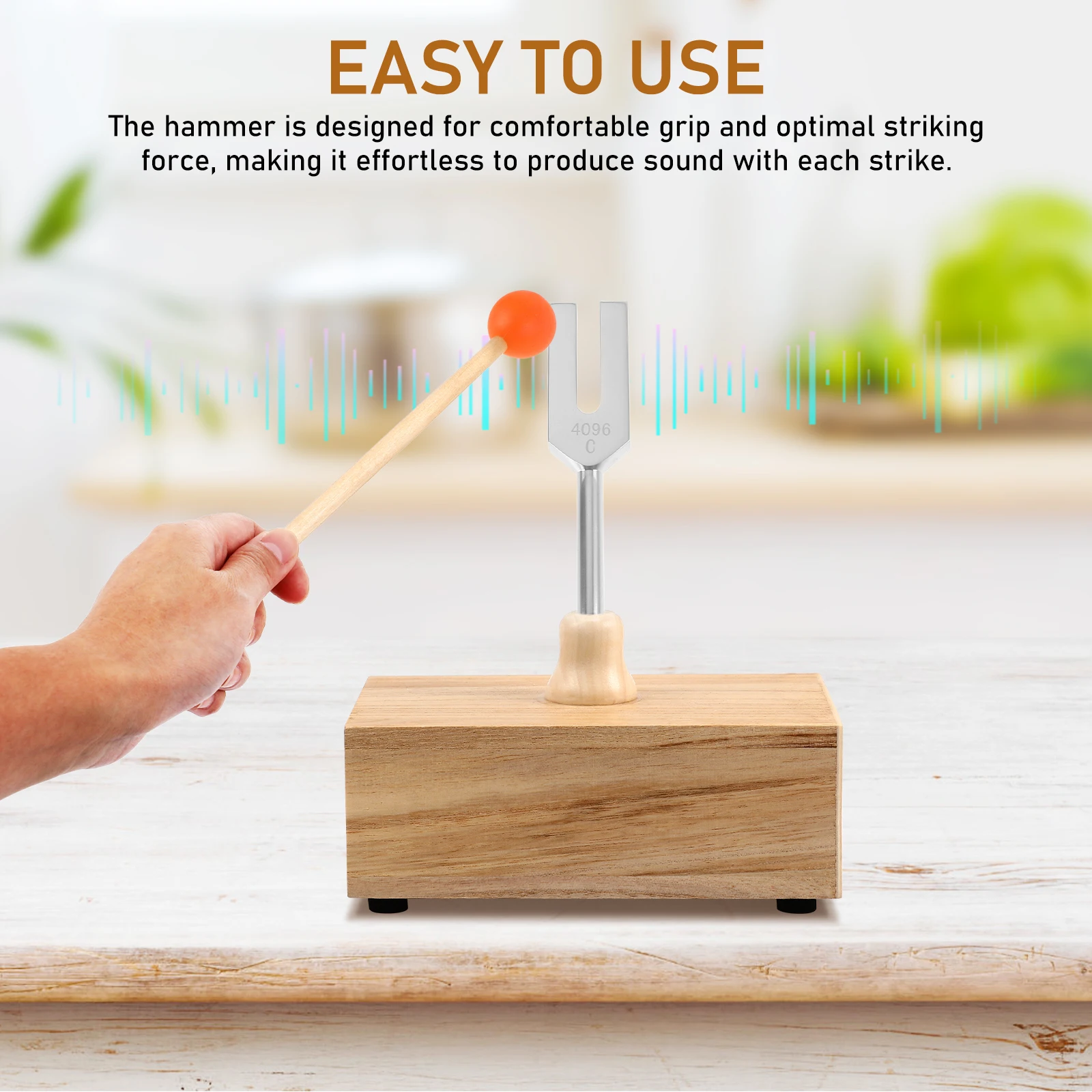 

1 Set Aluminum Alloy Crystal Energy Tuning Fork Resonance Sound Therapy Tool Portable Relaxation Yoga Instrument Parts Teaching