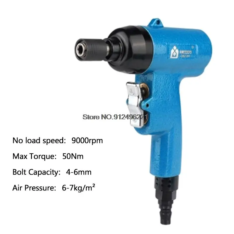 Pistol Type Air Screw Driver 12000rpm No-Load Speed Pneumatic Screwdriver 40Nm Nut Impact Tool