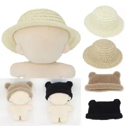 Mini Dollhouse Miniature Hat Handmade 5 Styles Hand Weaved Hats Doll House Ornament Knitted Hat Accessories 10cm Cotton Dolls