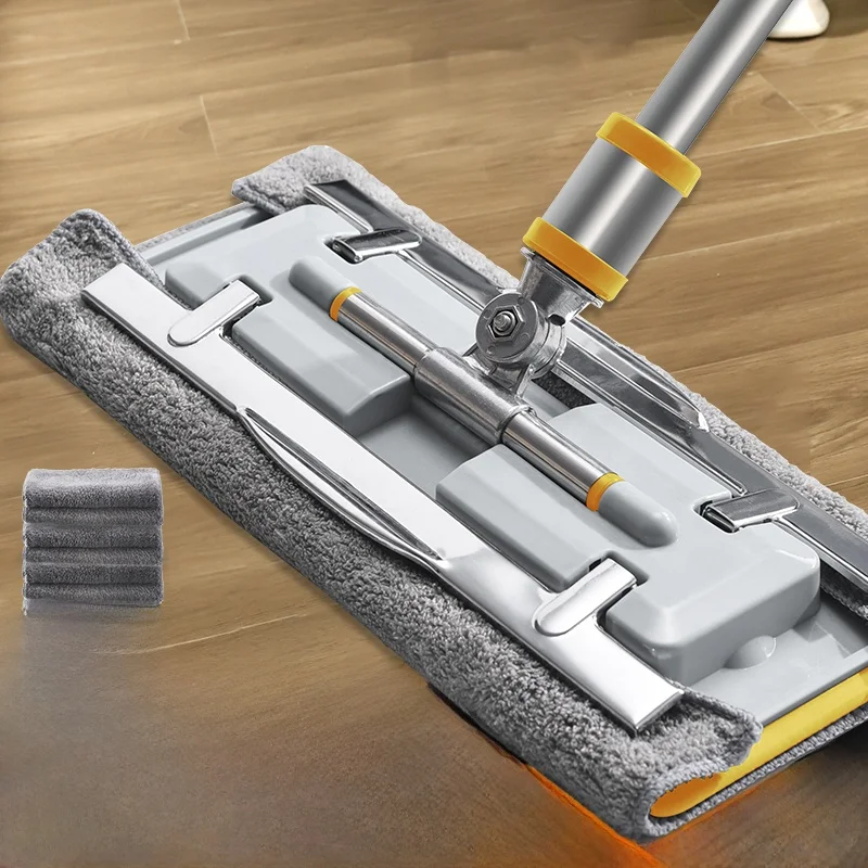 new-home-use-mop-one-clean-rotating-cloth-flat-lazy-person-floor-dragging-wood-floor-mat-cloth-replacement-cloth
