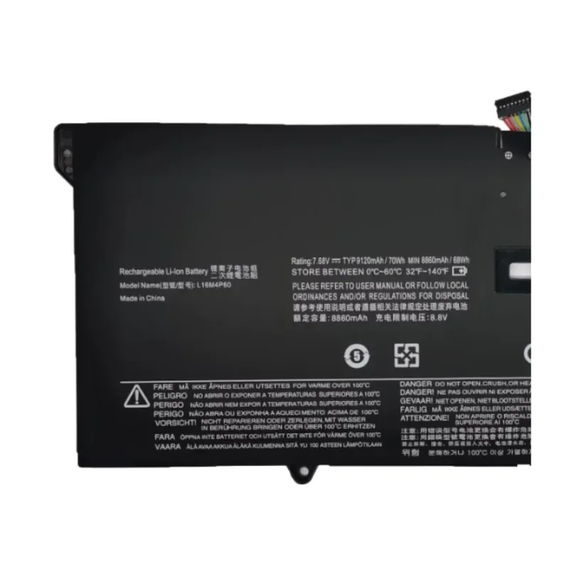 [NEW] L16M4P60 7.68V 8860mAh 68Wh for Lenovo Yoga 920-131KB Yoga 920 6 Pro 6 Pro-131KB Laptop Battery