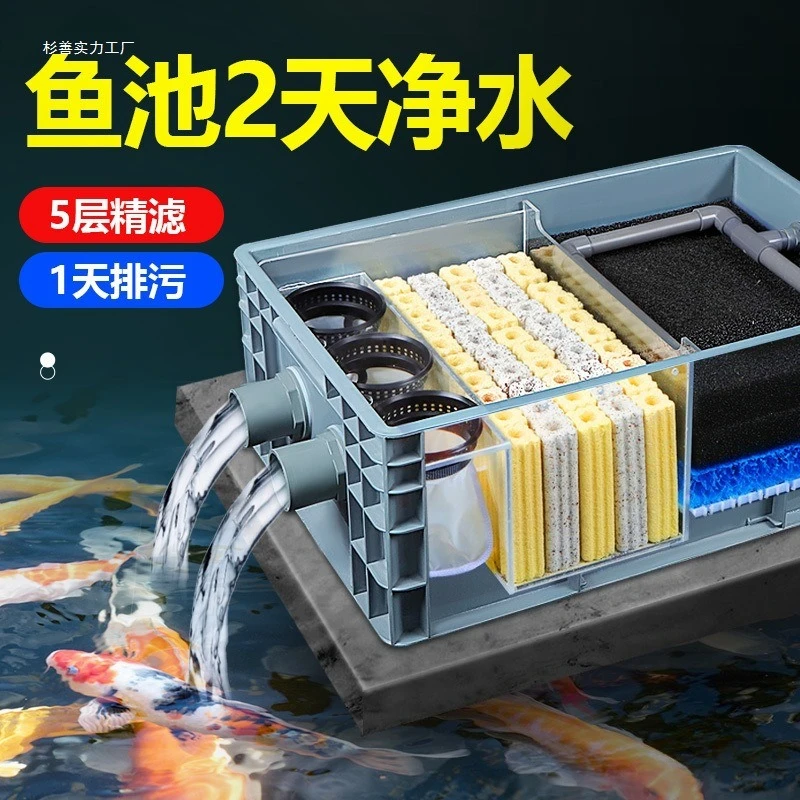 

Fish tank top filter fish pond water circulation system fish pond ecological water purification equipment