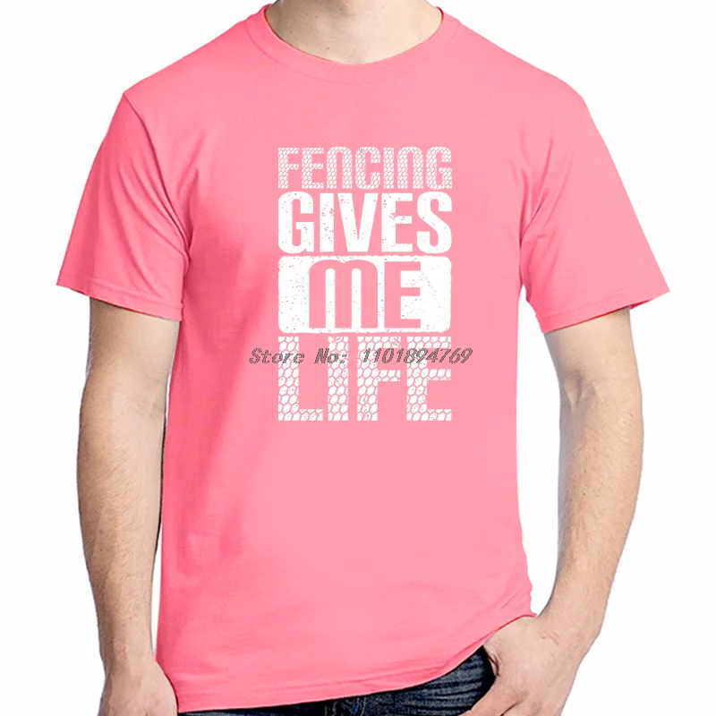 المبارزة يمنحني الحياة الجرافيك تي شيرت المبارز موضة طباعة تي شيرت القطن قصير الأكمام تي شيرت تيز بلايز القمصان والقمصان