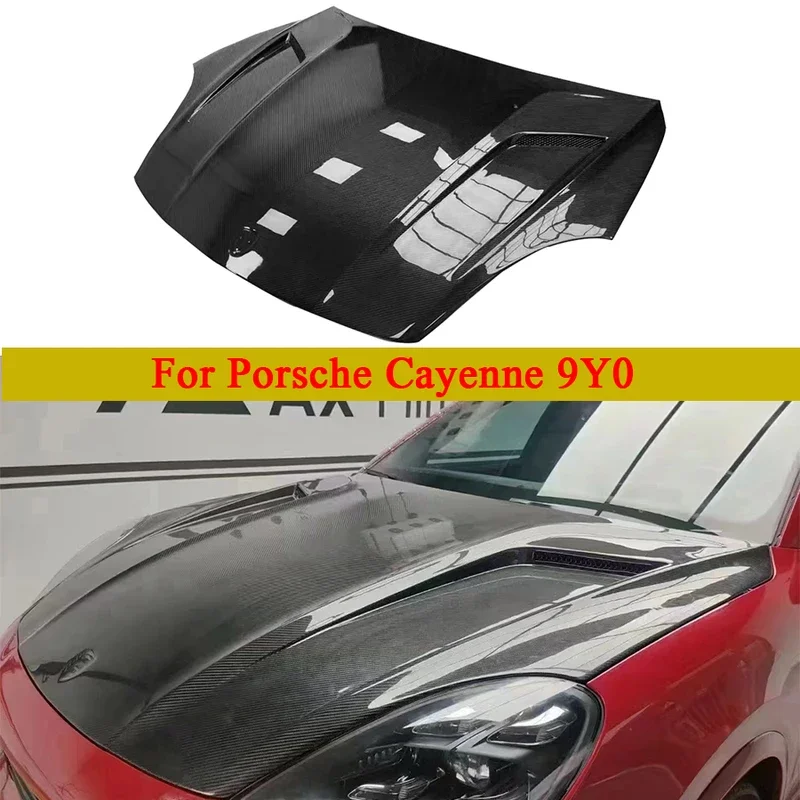 

For Porsche Cayenne 9Y0 2018 Carbon Fiber Hood Forged carbon Engine Cover Headliner Car Accessorie body kit