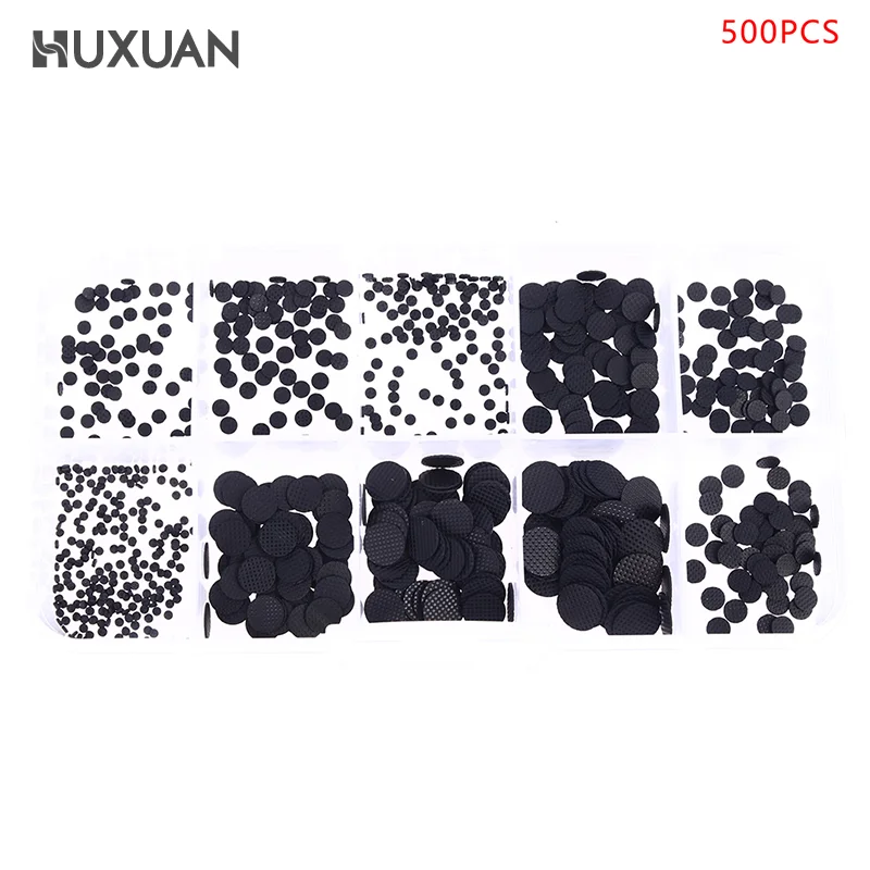 500 PCS 1.8mm - 8 mm Different Sizes Conductive Rubber Pads Keypad Repair Kit For IR Remote Control Conductive Rubber Buttons