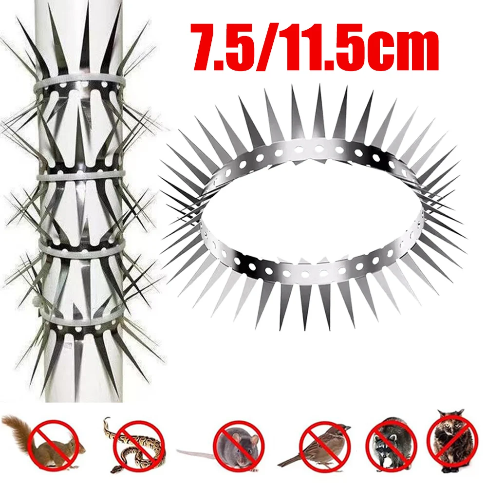 Stainless Steel Pigeon Spikes with Gloves Anti Pigeon Anti-bird Squirrel Garden Fences Keep Birds Squirrel Raccoon Rat Away