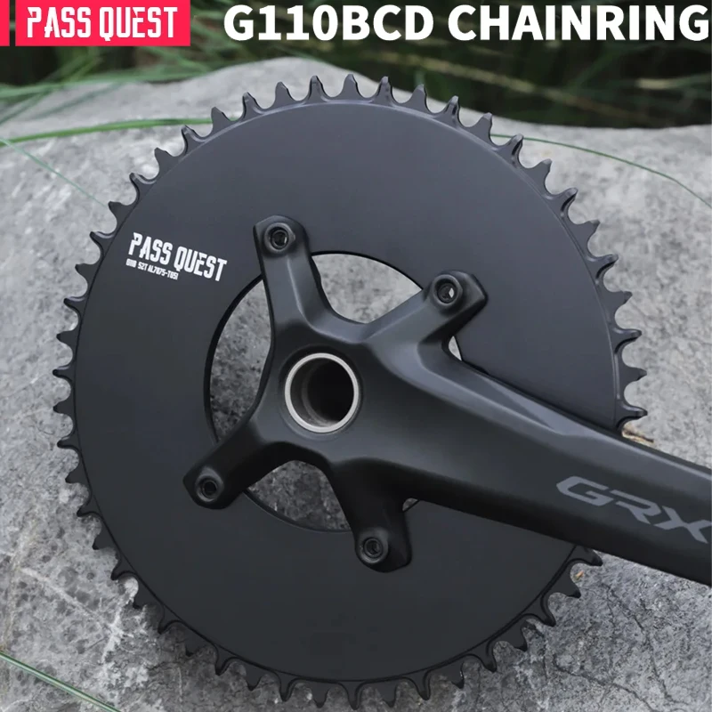 

PASS QUEST Велосипедная цепная колеса GRX 110BCD Звездочка — AERO узкая широкая для гравия/дорожного велосипеда (36-52T)