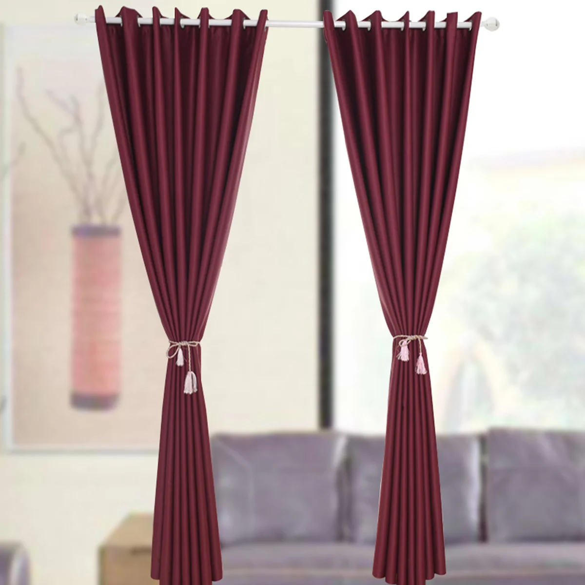 

Ultra Sleep Well Thermal Insulated Linen Curtains Pair 100 250 Pink Textured Blackout Room Darkening Window Drapes