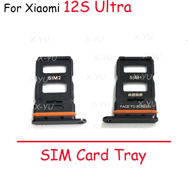 10PCS For Xiaomi Mi 12S / 12S Pro / 12S Ultra Sim Card Slot Tray Holder Sim Card Reader Socket