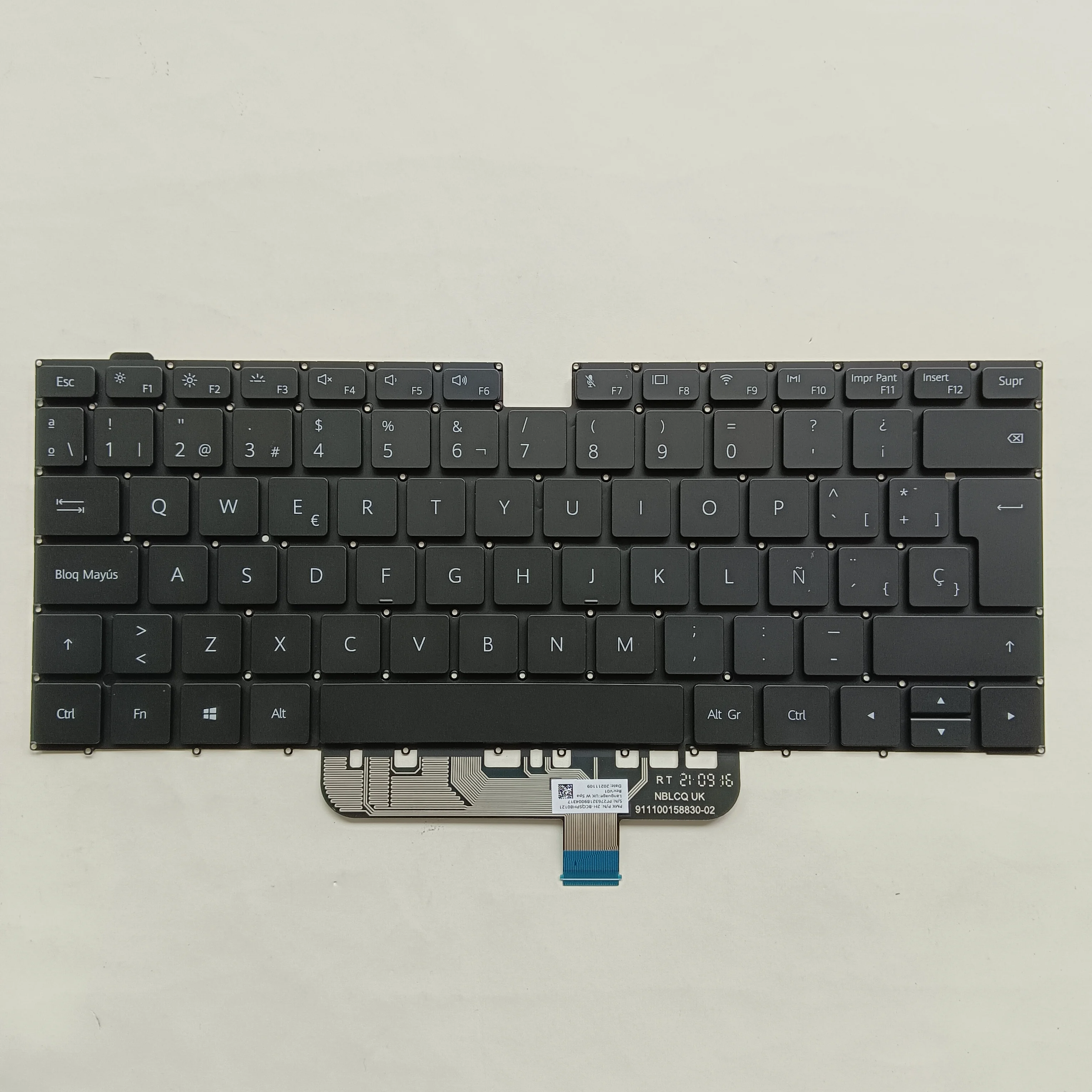 Imagem -02 - Teclado Retroiluminado Espanhol para Huawei Matebook sp D14 D15 Boh-waq9r Boh-waq9l Bohl-wfp9 Bob-wae9p Magicbook 15 Novo