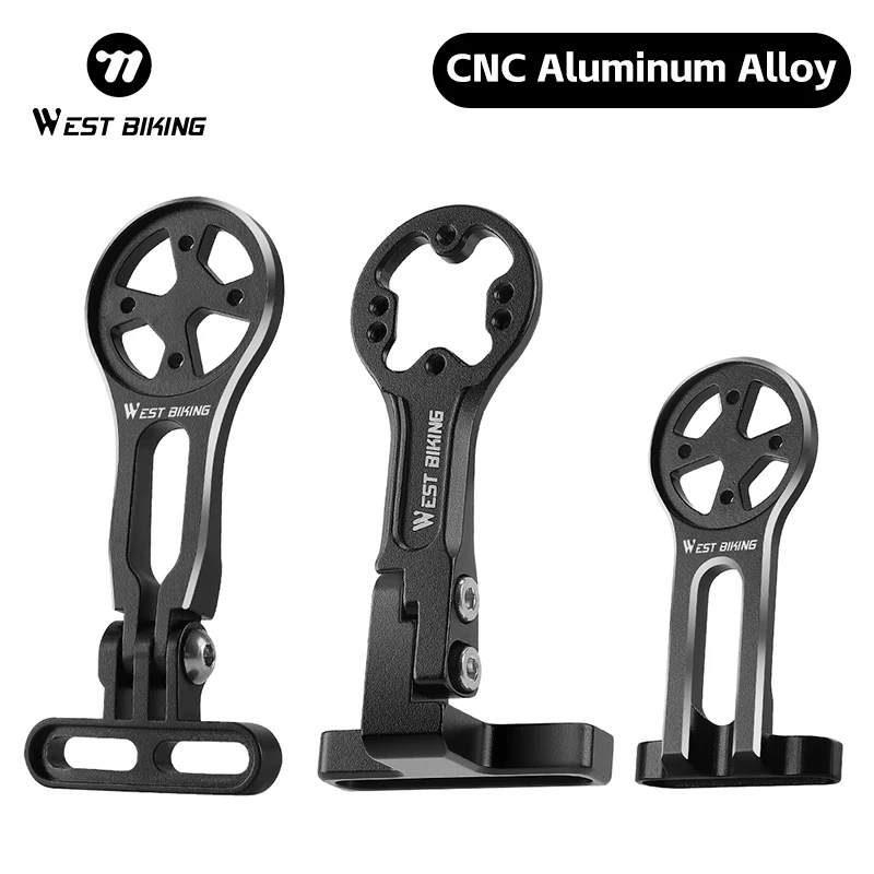 

WEST BIKING Bicycle Computer Holder Aluminum Alloy Extension Holder for Bicycle Computer Wahoo Bryton GARMIN Adjustable Bracket