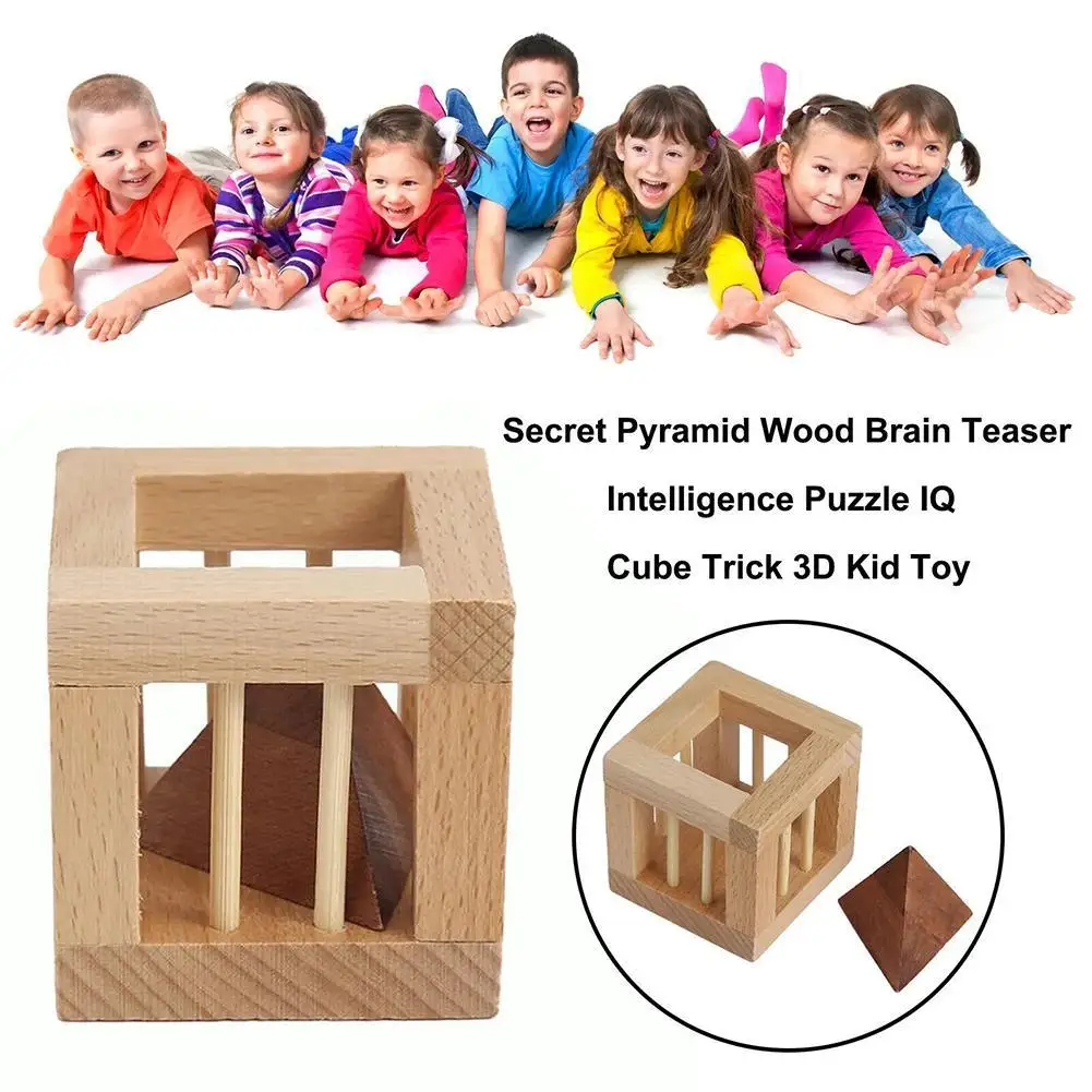 Classic Wooden Unlock Toys Luban Lock Ming Lock Children's Puzzle High Difficulty Brain Burning Mortise Tenon Wooden Toys ﻿