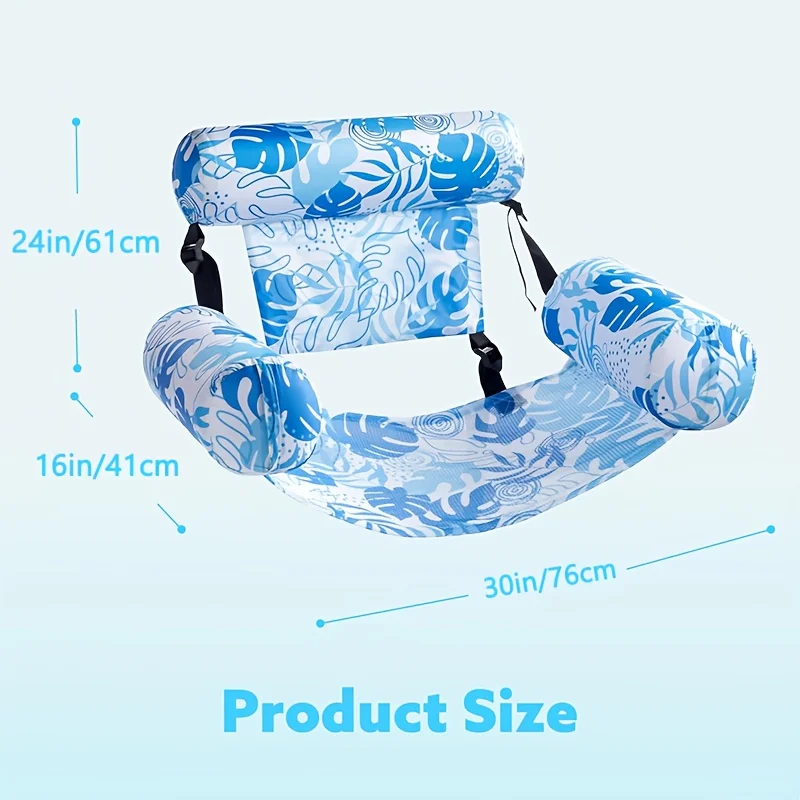 Inflatable Pool Float for Adults, Floating Lounge Chair, Inflatable Pool Float, Party Summer Water Beach Lake Fun Floating Chair