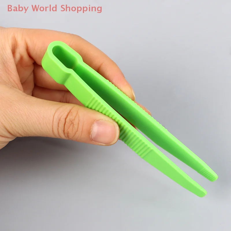 

5 шт. цветные пластиковые пинцеты, детские пинцеты с плоской головкой для малышей, обучающие игрушки для мелкой моторики, игрушки для раннего образования