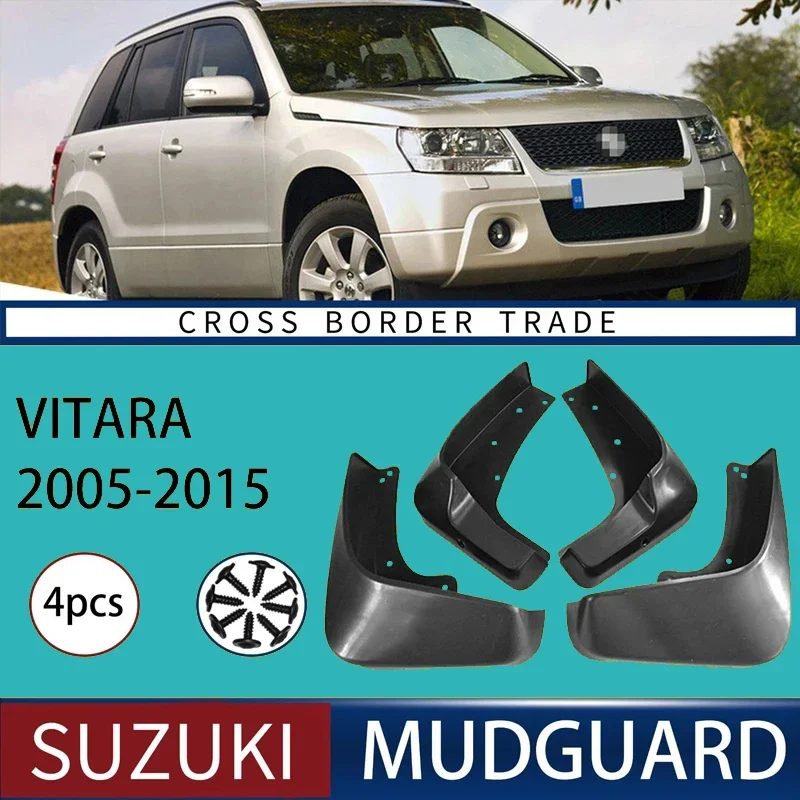 

Automotive Tire Mudguard Waterproof Splash Proof 4pcs Accessories For Suzuki VITARA 2005-2015 2006 2007 2008 2009 2010 2011 2012