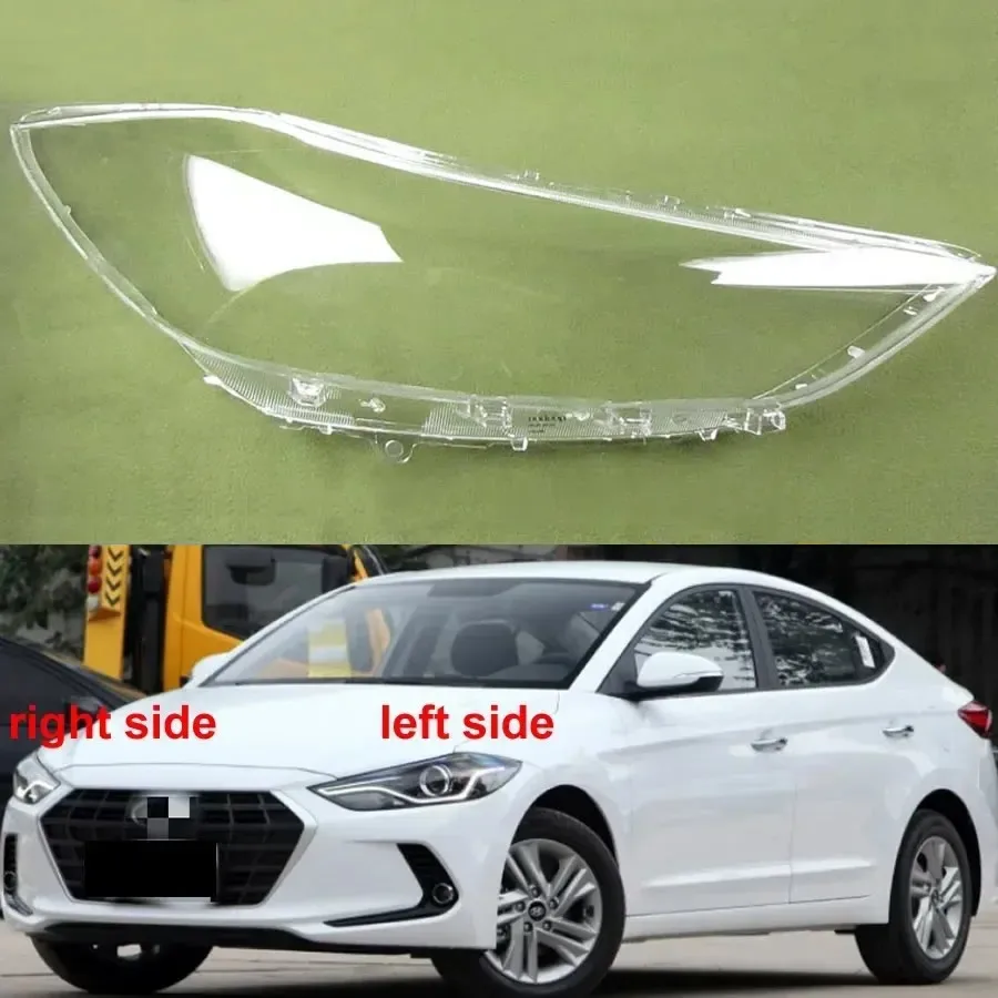 

Для Hyundai Elantra 2019 2020 2021, крышка передней фары, прозрачная маска, корпус фары из плексигласа, замена оригинального абажура
