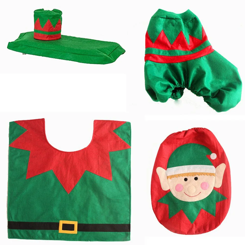 

Decorate Christmas Toilet Cover Decoration Decorations Bathroom Reindeer Seat Merry