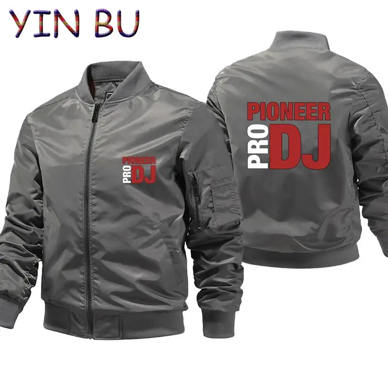Pioneer Pro DJ zipper Thick Winter Motorcycle Windbreaker Men's Bomber Jacket Pilot Military race coat Parkas Clothes plus size